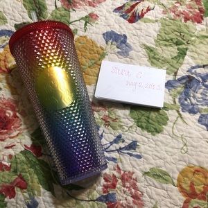 Starbucks BNWT 2021 China Rainbow Studded Tumbler